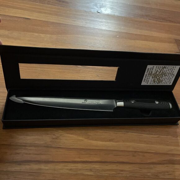 Zhen Premium Kitchen Knife 3 Layers Forged Japanese Carbon Steel 8" Blade UNUSED - Picture 8 of 13